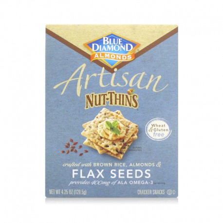 Blue Diamond Flax Seeds Artisan Nut Thins