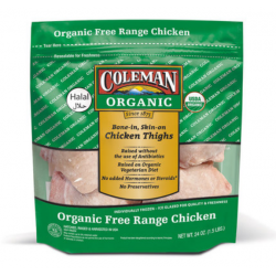 Coleman Organic IF Bone-In Skin-on Chicken Thigh (1.5Lbs)