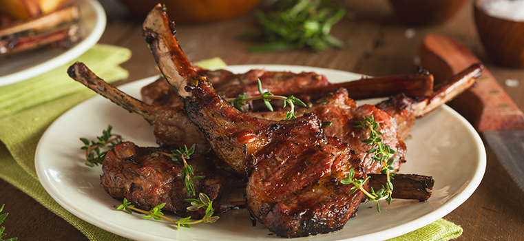 Roasted Lamb Rack with Herbs