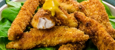 Oven Baked Chicken Nuggets with Mustard